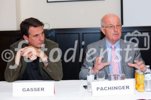 (c) fotodienst / Johannes Brunnbauer | Pressegespräch zur Jahrestagung der Österreichischen Kardiologischen Gesellschaft
Im Bild vlnr.: Univ.-Prof. Dr. Robert Gasser (Medizinische Universität Graz) und Univ.-Prof. Dr. Othmar Pachinger (Medizinische Universität Innsbruck)