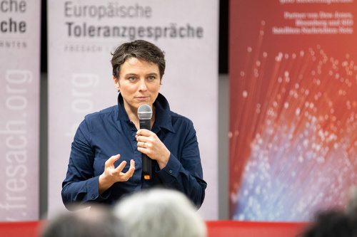 (c) www.fotodienst.at / Anna Rauchenberger – Wien, 13.02.2020 - Programmvorstellung Europäische Toleranzgespräche 2020 in der Oberbank. Im Bild: Evolutionsbiologin Dr. Elisabeth Oberzaucher.