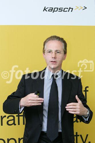 (C)fotodienst/Anna Rauchenberger -  Wien, am 08.06.2009 - Heute präsentierte die Kapsch TrafficCom im Hotel Le Méridien die Zahlen für das Wirtschaftsjahr 2008/09. Kapsch konnte den Gesamtumsatz des Vorjahres um 8% steigern. FOTO: Georg Kapsch, Vorsitzender des Vorstandes, Kapsch TrafficCom