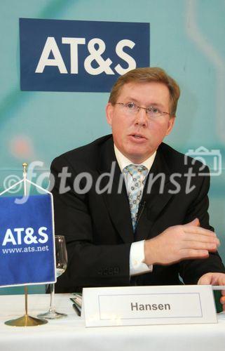 (C) fotodienst/Anna Rauchenberger - Wien 25.01.2007  - AT&S kann eine Umsatz- und Gewinnsteigerung trotz Auslastungsschwäche im Dezember verzeichnen. FOTO: Steen Hansen (Finanzvorstand der AT&S AG)