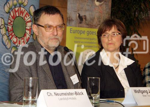 (C) fotodienst/Anna Rauchenberger - Wien - 11.01.2007 - Podiumsdiskussion zum Thema 'Gemeinsamkeiten erkennen, Synergien nutzen'. FOTO v.l.:  Wolfgang J. Kraus (Wien Tourismus, stv. Dir.), Carmen Mentil (GF Alpine-Pearls).