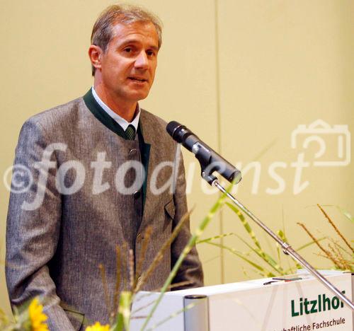 Eröffnung Landwirtschaftsschule Litzlhof.
Im Bild  LR Dr. Josef Martinz