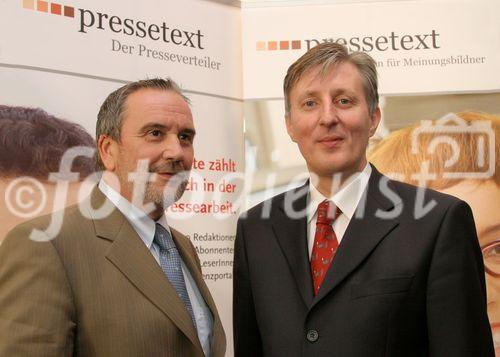 (C) fotodienst/Anna Rauchenberger - Wien 29.08.2006 - FOTO v.l.: Volker Nonn (GF AVANTEL - Hotelreservierung GmbH) und Franz Temmel (GF pressetext).