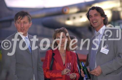 Die österreichische Handelsdelegierte Dr. Christiane Zwettler mit Pressetext-Chefs Dr. Franz Temmel und Dr. Wilfried Seywald bei der Präsentation des Wirtschaftsstandortes Kärnten in Speyer