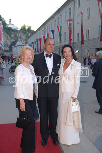 Alexandra Kauka mit Sterling Morton Hamill und Prinzessin Yvonne von Hessen -Galadinner American Friends
