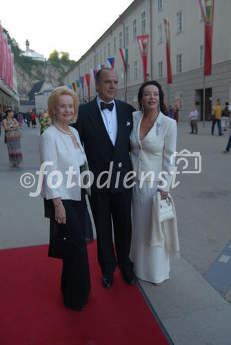 Alexandra Kauka mit Sterling Morton Hamill und Prinzessin Yvonne von Hessen -Galadinner American Friends