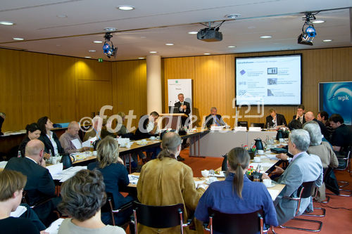 Auditorium der Pressekonferenz zum Thema 