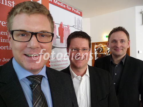 Workshop-Referenten Thilo Baum, Torsten Panzer (Buzzer Germany) und Matthias Morr in Hamburg