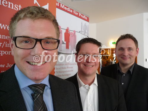 Workshop-Referenten Thilo Baum, Torsten Panzer (Buzzer Germany) und Matthias Morr in Hamburg