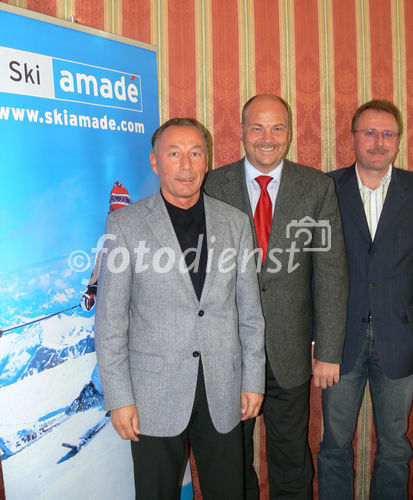 PK SKI AMADEErnst Brandstätter - GF Bergbahnen Flachau, Christoph Eisinger - Managing Dircector, Hartwig Moßhammer GF Aberg-Hinterthal Bergbahnenwww.siebinger.com                            