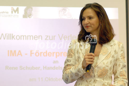 Verleihung des IMA-Förderpreises. Foto: Birgit Hölzl-Zech
(Generalsekretärin IM Austria)                                                
                        