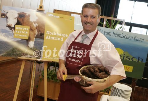 Die beste Geschäfte Kärntens aus dem Listing des aktuellen Genuss Guides 2006/2007, Casinos Austria und der Genuss Guide (Hrsg. Willy Lehmann und Fritz Stiefsohn) - im Casineum Velden
Bild: Rinder Rohwürste

