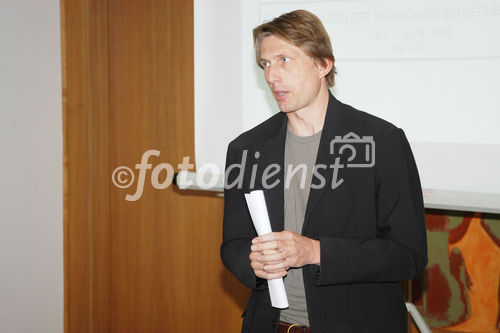 (C)fotodienst/Mag. Daniel Katzinger - Wien 14.09.2006,
Die Veranstaltung „Tschechien neu entdecken“ Am Hof schließt die Jahreskampagne der Präsentation der Tschechischen Republik in Österreich ab, die unter der Leitung von CzechTourism läuft.
im Bild:  Dipl. Ing. Marcel Sauer (Direktor der Tschechischen Zentrale für Tourismus)