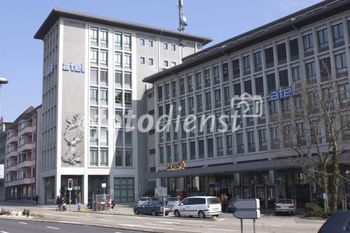 Atel Bilanz-Medienkonferenz. Bild: Atel Hauptsitz in Olten, Firmensitz, Aare-Tessin AG für Elektrizität (Atel)