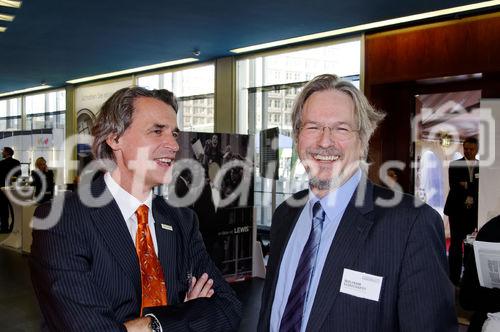 Die Themen Management und Leadership standen im Mittelpunkt des Kommunikationskongresses 2011, der am 15. und 16. September in Berlin stattfand. Wilfried Seywald mit Wolfram Schuchardt.