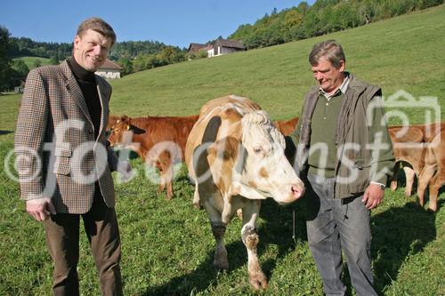 (C) Fotodienst/Anna Rauchenberger - Winzendorf - Genuss Profi Schneebergland Jungrind: Josef Schmutzer, Chef des Gasthaus Schmutzer in Winzendorf, setzt auf regionales Fleisch und Produkte aus der Umgebung. In der Küche schwingt Gattin Ute Schmutzer den Kochlöffel und verkocht dabei ausschließlich Rindfleisch aus der Region - beispielsweise von Franz Garber, einem Bio-Bauern aus Waldegg.