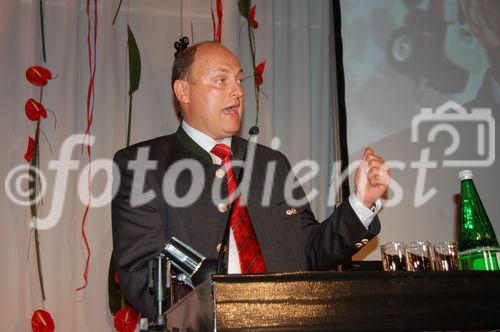 Case IH & Steyr Europachef Andreas Klauser, bei der Eröffnung der Jubiläumsfeiern in St. Valentin.