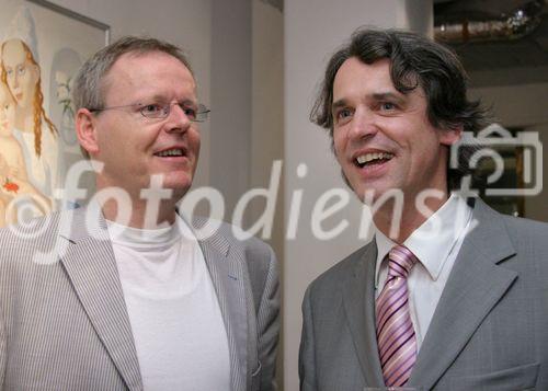 (C) fotodienst/Anna Rauchenberger - Wien 23.06.2006 - 15 Jahre Temmel, Seywald & Partner im Kunstraum in den Ringstraßengalerien. Foto: TSP Partner Dr. Rainer Langosch und Dr. Wilfried Seywald.