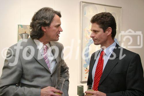 (C) fotodienst/Anna Rauchenberger - Wien 23.06.2006 - 15 Jahre Temmel, Seywald & Partner im Kunstraum in den Ringstraßengalerien. Foto: Dr. Wilfried Seywald und Unternehmensberater Dr. Alexander Woidich.