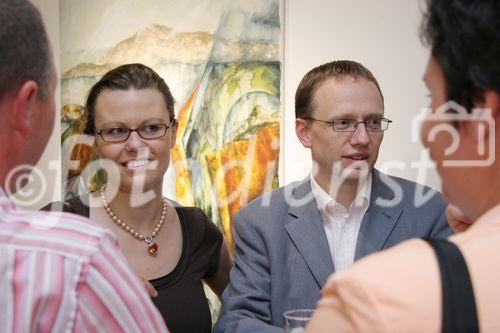 (C) fotodienst/Anna Rauchenberger - Wien 23.06.2006 - Geburtstagsfest 1x40+2x15 im Kunstraum in den Ringstraßengalerien. FOTO: TPA Horwath-Partner und GF Leo Brunner mit Frau.