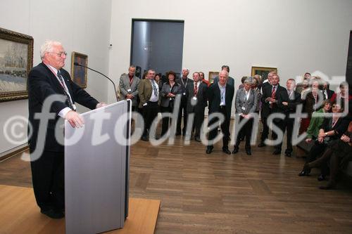 Zahlreich erschienen Prominenz und VIPs zum traditionellen WIHAST-Treffen, zu welchem Mag. Peter Weinhäupl, GF des Leopoldmuseums lud. Bild: Dkfm. Dr. Siegfried Sellitsch. Fotografin: Anna Rauchenberger