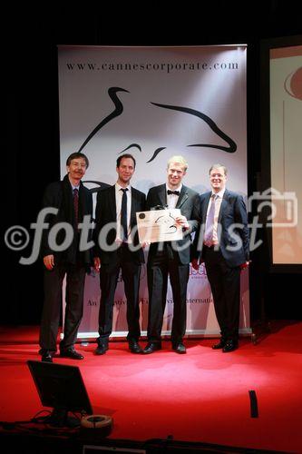 098_Adam Ruddick, Matthew Bradley (both Casual Films), Alexander V. Kammel, Dr. Conrad Heberling - Cannes Corporate Media And TV Awards 13.10.2011