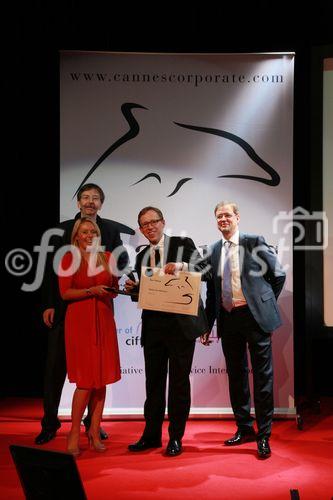 102_Rachel Pendered, Jake McAuley (both Media Zoo), Alexander V. Kammel, Dr. Conrad Heberling - Cannes Corporate Media And TV Awards 13.10.2011