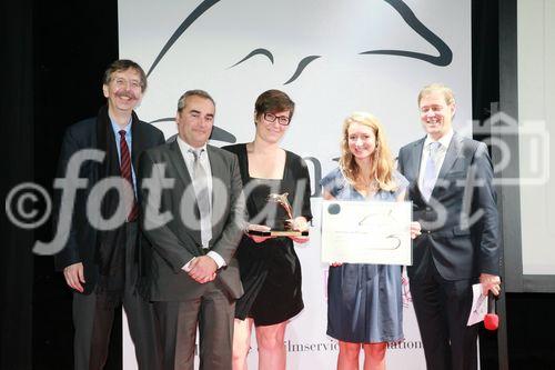 135_Laurent Poirieux, Perrine Fessy (both McCann Paris), Lucile BLuzat (INPES), Alexander V. Kammel, Dr. Conrad Heberling - Cannes Corporate Media And TV Awards 13.10.2011