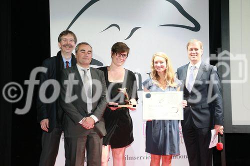 134_Laurent Poirieux, Perrine Fessy (both McCann Paris), Lucile BLuzat (INPES), Alexander V. Kammel, Dr. Conrad Heberling - Cannes Corporate Media And TV Awards 13.10.2011