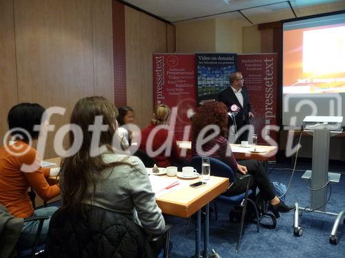 In der zweiten Woche ihrer Deutschland-Herbsttour machte das Workshop-Team von pressetext mit Wilfried Seywald, Alexander Wunschel und Michael Ehlers Station in Berlin, Stuttgart und München. Gastreferenten waren Stefanie Friedrichs (Berlin) und Dominik Walter (Stuttgart) von Landau Media sowie PR-Altmeister Gerhard Pfeffer (PR-Journal.de) in München. Die Teilnehmerinnen wurden mit zahlreichen Beispielen und Praxis-Tools 