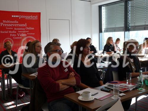 In der zweiten Woche ihrer Deutschland-Herbsttour machte das Workshop-Team von pressetext mit Wilfried Seywald, Alexander Wunschel und Michael Ehlers Station in Berlin, Stuttgart und München. Gastreferenten waren Stefanie Friedrichs (Berlin) und Dominik Walter (Stuttgart) von Landau Media sowie PR-Altmeister Gerhard Pfeffer (PR-Journal.de) in München. Die Teilnehmerinnen wurden mit zahlreichen Beispielen und Praxis-Tools 