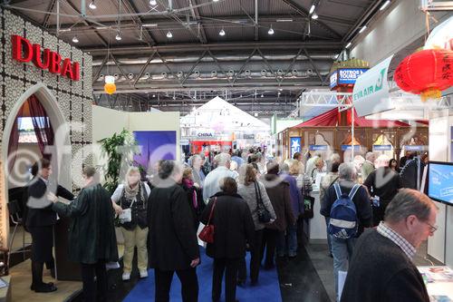  (c) fotodienst/Katharina Schiffl - Wien, am 12.01.2012 - Heute startet die Ferien-Messe Wien, wo bis einschließlich Sonntag (15. Jänner) über 700 Aussteller aus mehr als 70 Ländern beliebte Urlaubsziele sowie Geheimtipps, empfehlenswerte Reisearten, verschiedenste Varianten zur Freizeitgestaltung, maßgeschneiderte Angebote, Schnäppchen, Gewinnspiele und vieles mehr präsentieren.