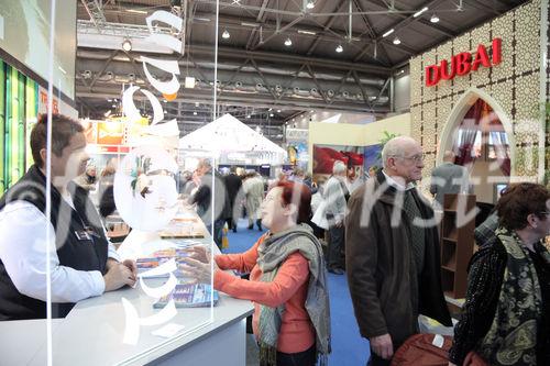  (c) fotodienst/Katharina Schiffl - Wien, am 12.01.2012 - Heute startet die Ferien-Messe Wien, wo bis einschließlich Sonntag (15. Jänner) über 700 Aussteller aus mehr als 70 Ländern beliebte Urlaubsziele sowie Geheimtipps, empfehlenswerte Reisearten, verschiedenste Varianten zur Freizeitgestaltung, maßgeschneiderte Angebote, Schnäppchen, Gewinnspiele und vieles mehr präsentieren.