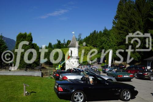 © Fotodienst / Adolf Seywald: Mercedes Cabrio Treffen 10. bis 13. Mai 2012 in Berg im Drautal. Liebhaber legendärer Sportwägen aus sieben Jahrzehnten trafen sich im Ferienhotel Glocknerhof zum Informations- und Erfahrungsaustausch.