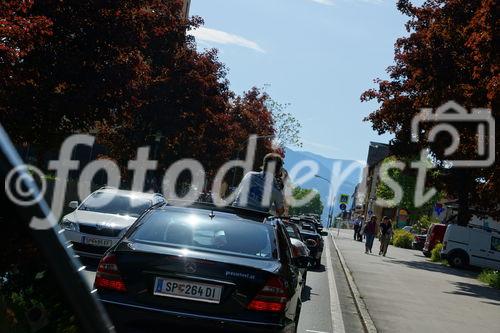 © Fotodienst / Adolf Seywald: Mercedes Cabrio Treffen 10. bis 13. Mai 2012 in Berg im Drautal. Liebhaber legendärer Sportwägen aus sieben Jahrzehnten trafen sich im Ferienhotel Glocknerhof zum Informations- und Erfahrungsaustausch.