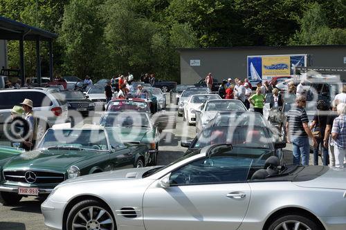 © Fotodienst / Adolf Seywald: Mercedes Cabrio Treffen 10. bis 13. Mai 2012 in Berg im Drautal. Liebhaber legendärer Sportwägen aus sieben Jahrzehnten trafen sich im Ferienhotel Glocknerhof zum Informations- und Erfahrungsaustausch.