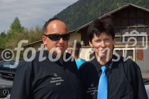 © Fotodienst / Adolf Seywald: Mercedes Cabrio Treffen 10. bis 13. Mai 2012 in Berg im Drautal. Liebhaber legendärer Sportwägen aus sieben Jahrzehnten trafen sich im Ferienhotel Glocknerhof zum Informations- und Erfahrungsaustausch.