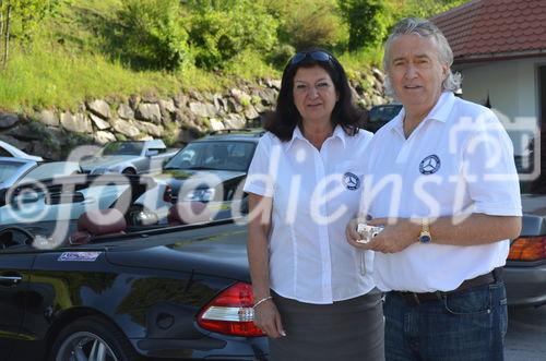 © Fotodienst / Adolf Seywald: Mercedes Cabrio Treffen 10. bis 13. Mai 2012 in Berg im Drautal. Liebhaber legendärer Sportwägen aus sieben Jahrzehnten trafen sich im Ferienhotel Glocknerhof zum Informations- und Erfahrungsaustausch.