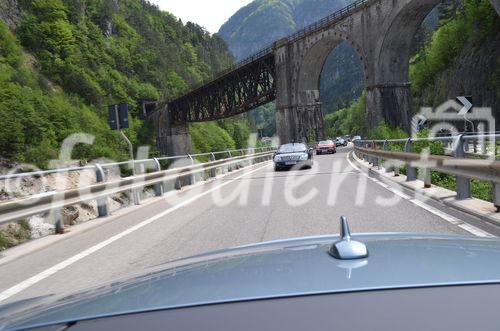 © Fotodienst / Adolf Seywald: Mercedes Cabrio Treffen 10. bis 13. Mai 2012 in Berg im Drautal. Liebhaber legendärer Sportwägen aus sieben Jahrzehnten trafen sich im Ferienhotel Glocknerhof zum Informations- und Erfahrungsaustausch.