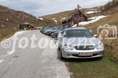 © Fotodienst / Adolf Seywald: Mercedes Cabrio Treffen 10. bis 13. Mai 2012 in Berg im Drautal. Liebhaber legendärer Sportwägen aus sieben Jahrzehnten trafen sich im Ferienhotel Glocknerhof zum Informations- und Erfahrungsaustausch.