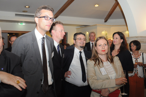 Die österreichische Steuerberatungsgruppe TPA Horwath lud zur Eröffnung ihres neuen Standorts in Albanien ins Hotel Rogner Tirana. Die albanische Hauptstadt ist der elfte CEE Standort der TPA Horwath Gruppe. Hier arbeiten unter der Führung der albanischen TPA-Partner Prof. Agim Binaj und Dr. Ilir Binaj 20 Mitarbeiterinnen. Im Bild: Die TPA Horwath Businessdevelopper Klaus Krammer und Thomas Haneder mit dem neuen TPA Horwath Partner in Albanien, Dr. Ilir Binaj. 