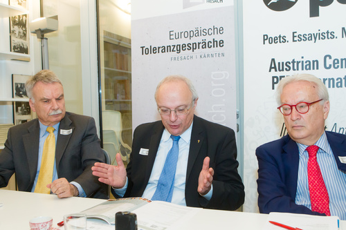 Im PEN-Club Austria wurde am Mittwoch das Programm der ersten Europäischen Toleranzgespräche im Kärntner Bergdorf Fresach präsentiert. Der Dialog für Europa steht 2015 unter dem Motto 