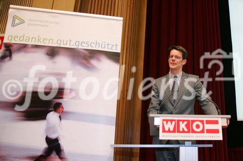 (C) fotodienst/Paul Hamm GmbH - Linz 21.03.2006 - Österreichisches Patentamt: gedanken.gut.geschützt - Services und Rechtschutz für Forschung &Entwicklung. FOTO: Dipl.-Ing. Gilbert Schreiber (CATT Innovation Management GmbH)