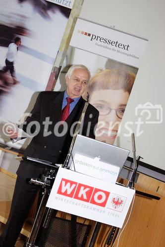 © fotodienst / Die Fotografen Innsbruck
22.2.2006 - Gedanken gut geschützt in der Wirtschaftskammer Tirol
Bild: Dr. Peter Wörgötter / WK Tirol