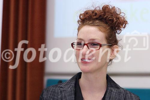 Klein- und Mittelbetriebe sollen für die Problematik der Doppelforschung und die Bedeutung von Schutzrechten für Innovationen sensibilisiert werden. Bild: Mag. Anika Bücker, Microsoft Österreich. Foto: Anna Rauchenberger