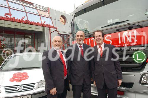 Remus Chef Otto Kresch, Saubermacher Chef Hans Roth, Umwelt & Sport Steiermark LR Manfred Wegscheide