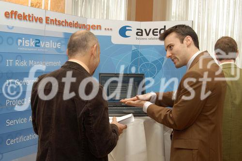 (C)fotodienst/Mag. Daniel Katzinger - Wien 29.03.2007
3. Information-Security-Symposium
Foto: Info-Stand avedos