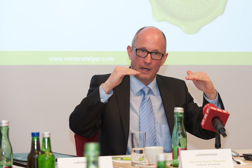 Wintersteiger AG-Bilanzmedienkonferenz. Foto: Vorstandsvorsitzender Dipl.-Ing. Reiner Thalacker