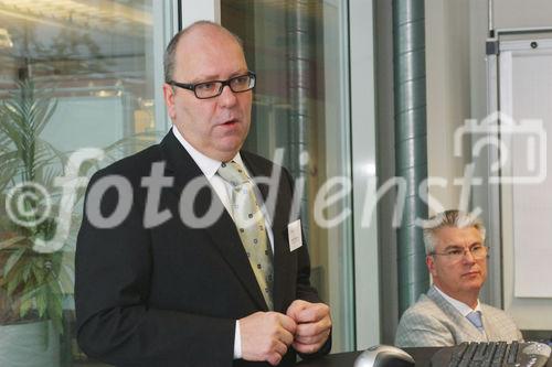 Bilanzmedienkonferenz Goldbach Media AG. Bild: Martin Radelfinger, CEO der AdLINK Internet Media AG und Leiter BD GBM