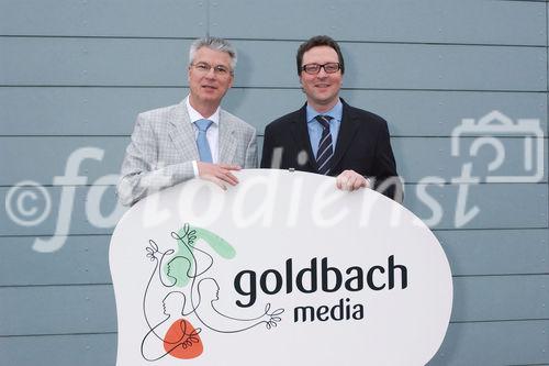 Bilanzmedienkonferenz Goldbach Media AG. Bild: Klaus Kappeler, Chief Executive Officer (CEO) der Goldbach Media AG; Mario Hrastnig, Chief Financial Officer (CFO) der Goldbach Media AG